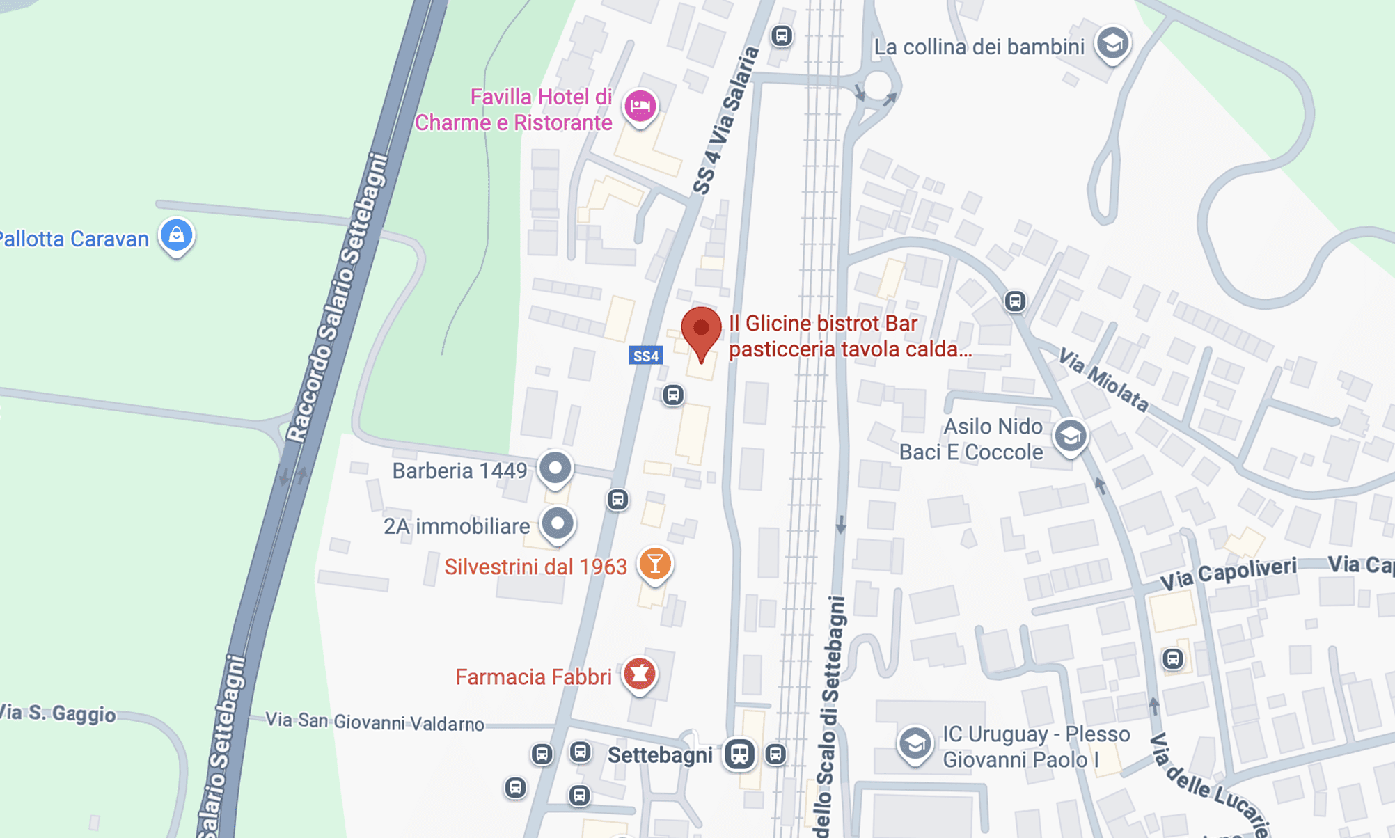 Mappa Il Glicine Bar-Bistrot